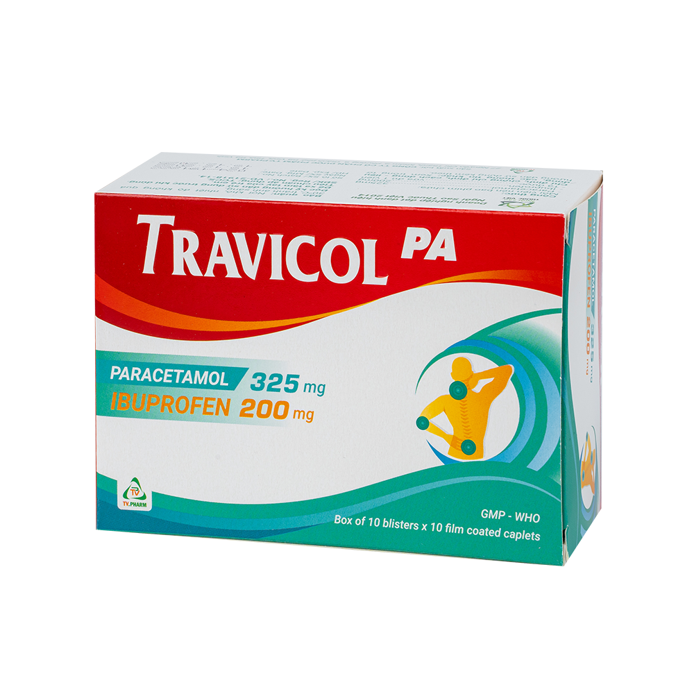Travicol PA Hộp 10 vỉ x 10 viên TV.Pharm