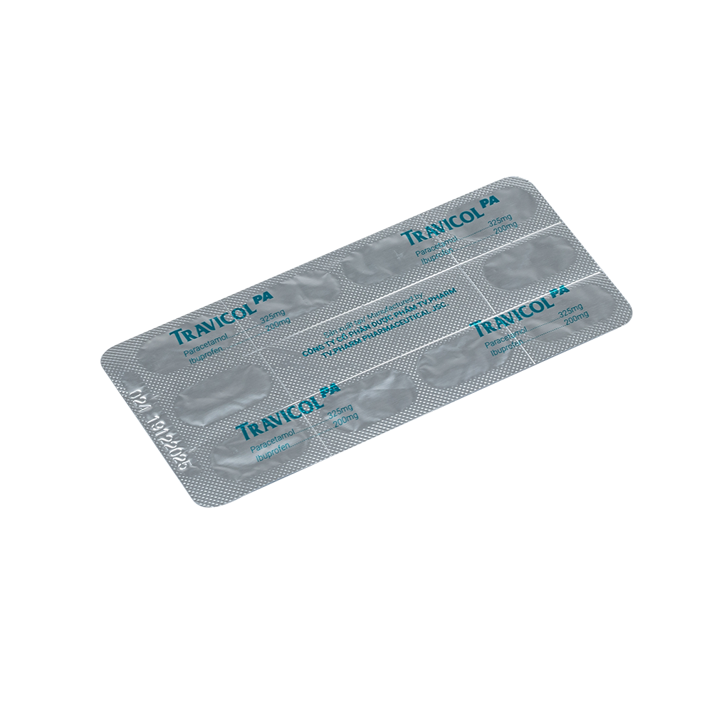 Travicol PA Hộp 10 vỉ x 10 viên TV.Pharm