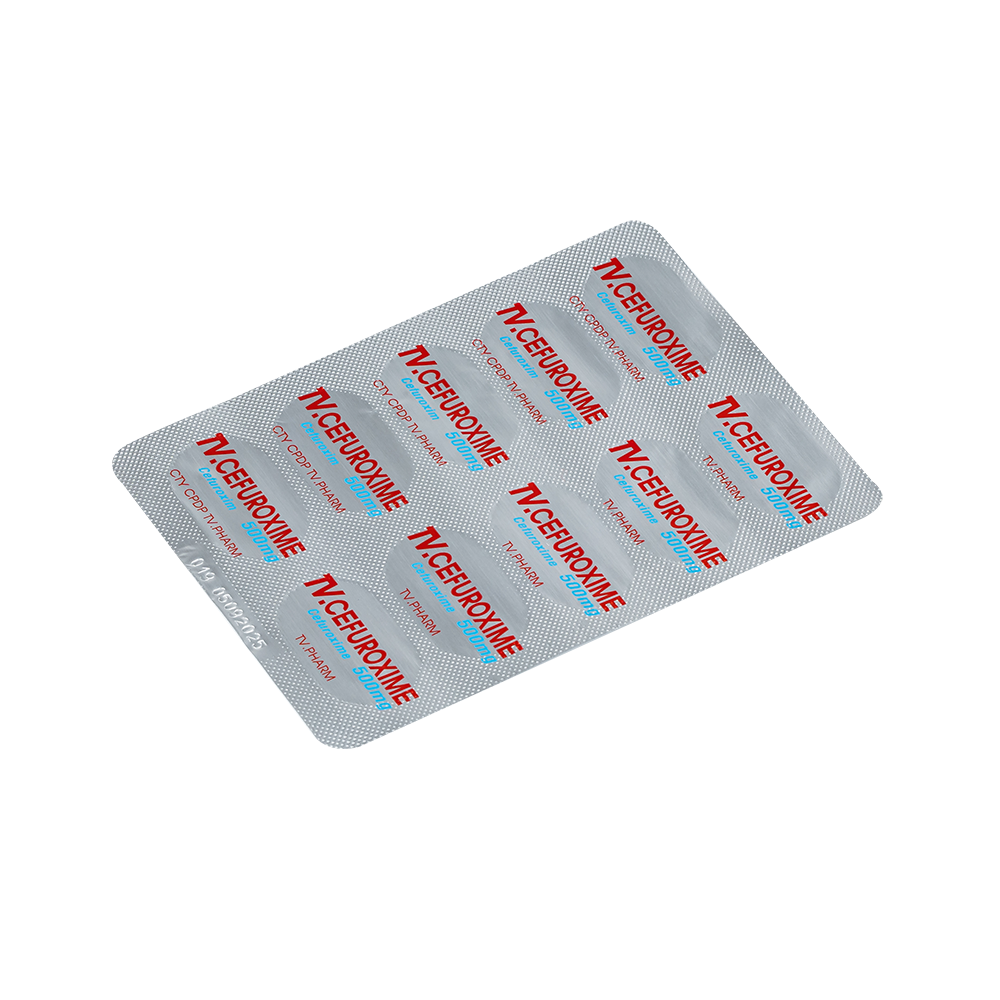 TV-Cefuroxime 500mg Hộp 3 vỉ x 10 viên TV.Pharm