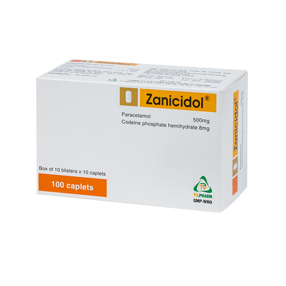Zanicidol Hộp 10 vỉ x 10 viên TV.Pharm