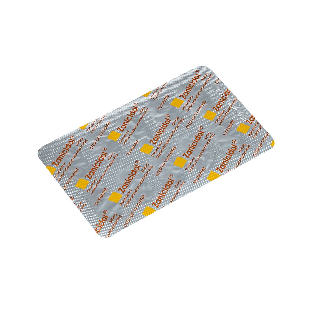 Zanicidol Hộp 10 vỉ x 10 viên TV.Pharm