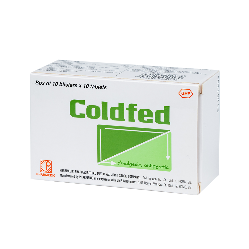 COLDFED Hộp 10 vỉ x 10 viên