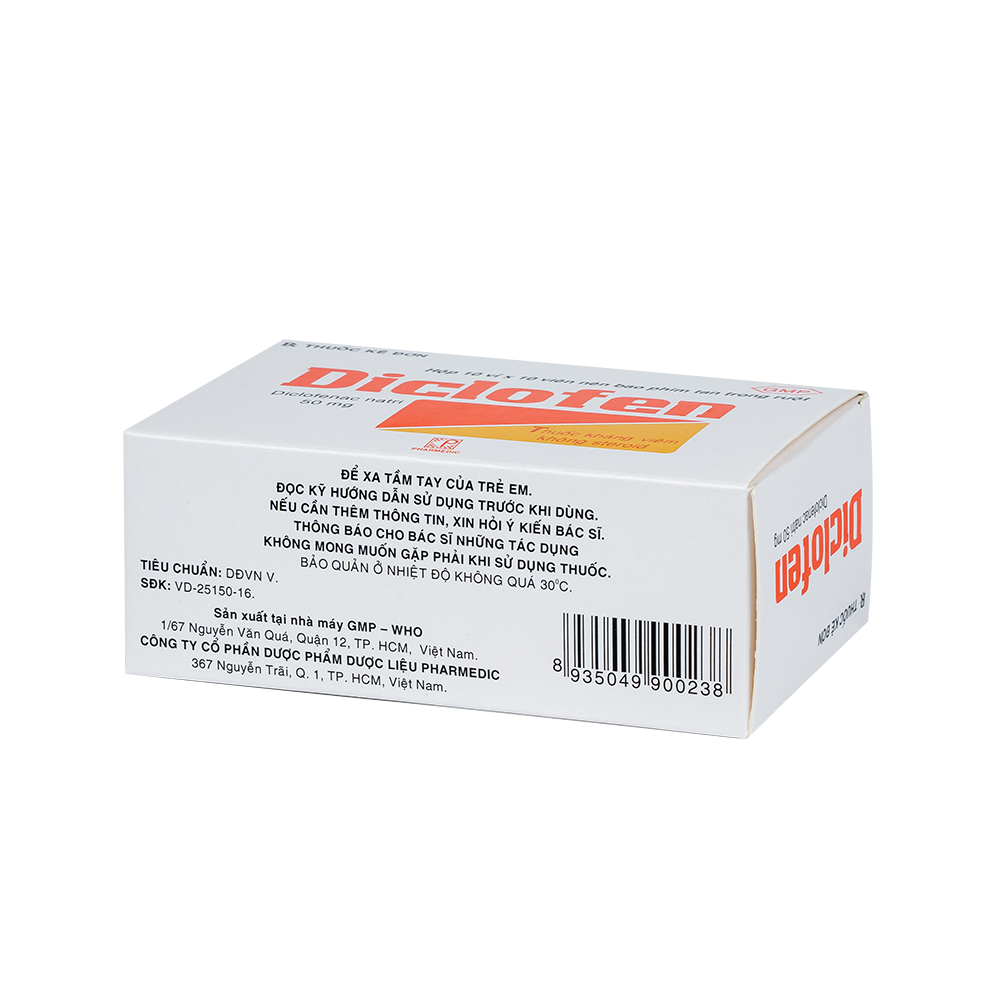 DICLOFEN * Hộp 10 vỉ x 10 viên