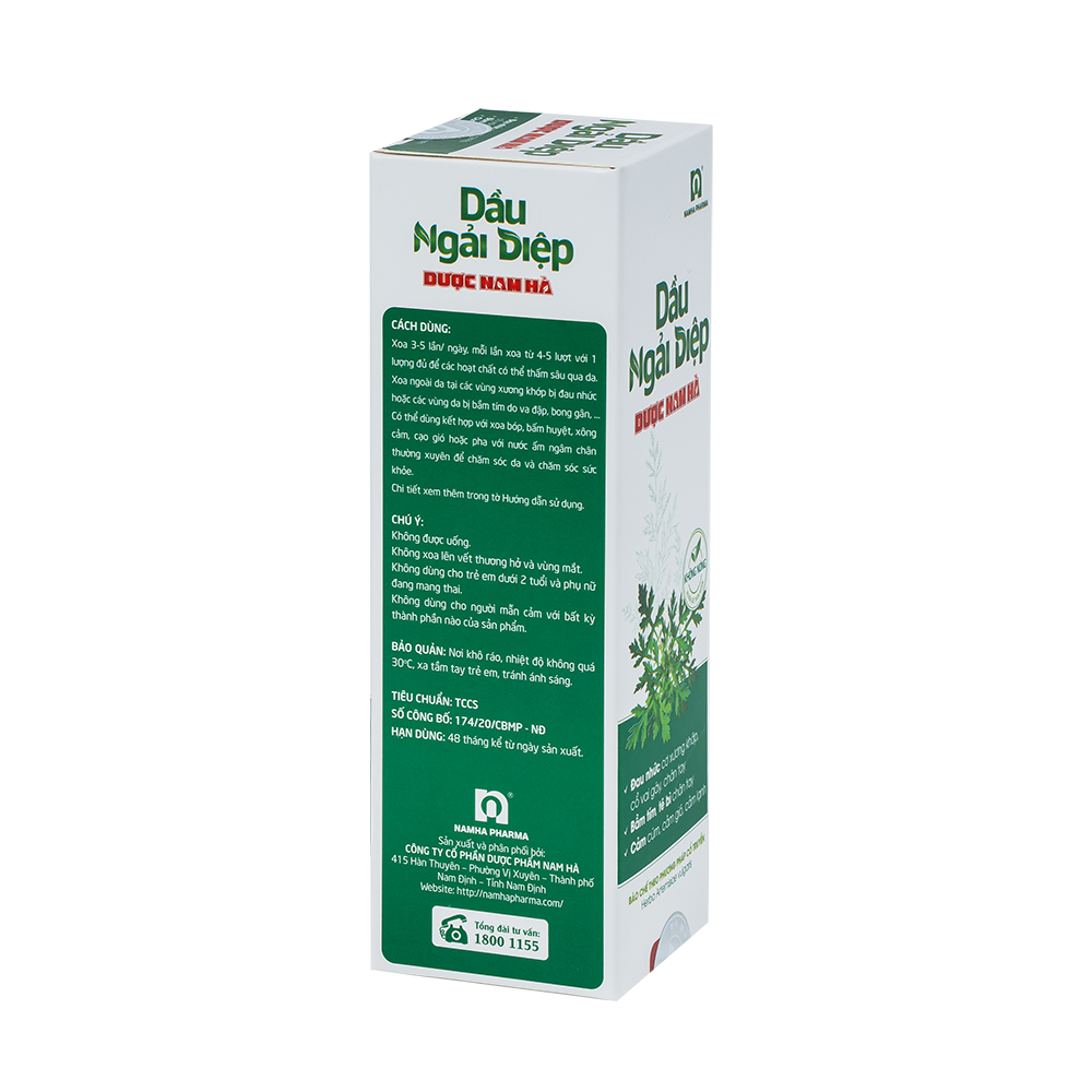 Dầu Ngải Diệp Dược Nam Hà 100ml