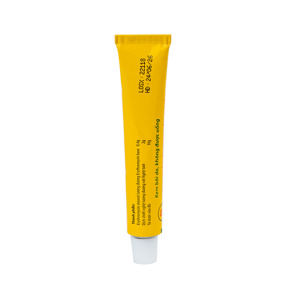 Erythromycin &amp; Nghệ Nam Hà Hộp 1 tuýp 10g DP Nam Hà