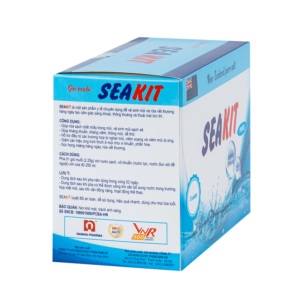 Gói muối Seakit (   
Thùng x 42 hộp x 30 gói x 2,25g)