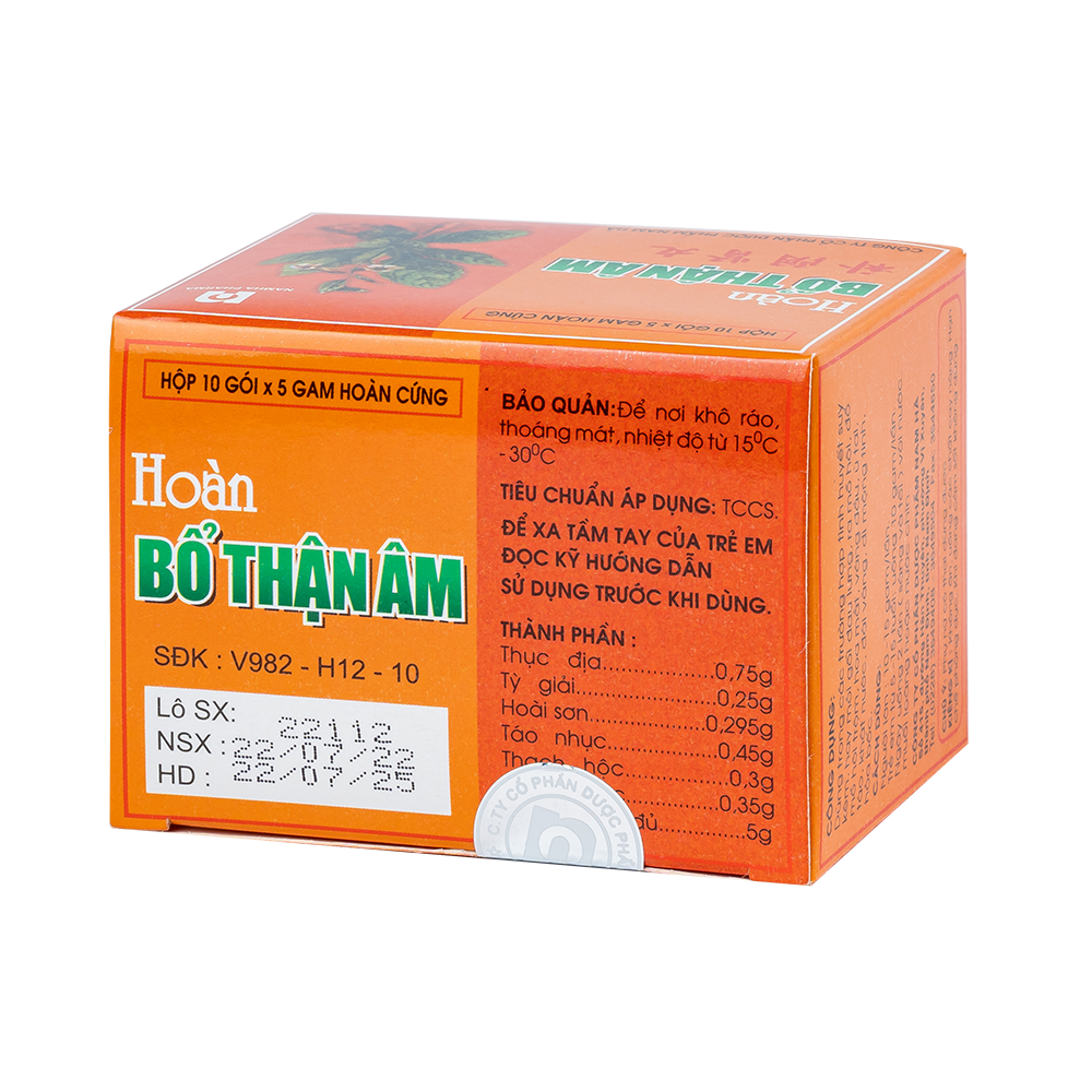 Hoàn Bổ thận âm Hộp 10 gói 5g DP Nam Hà
