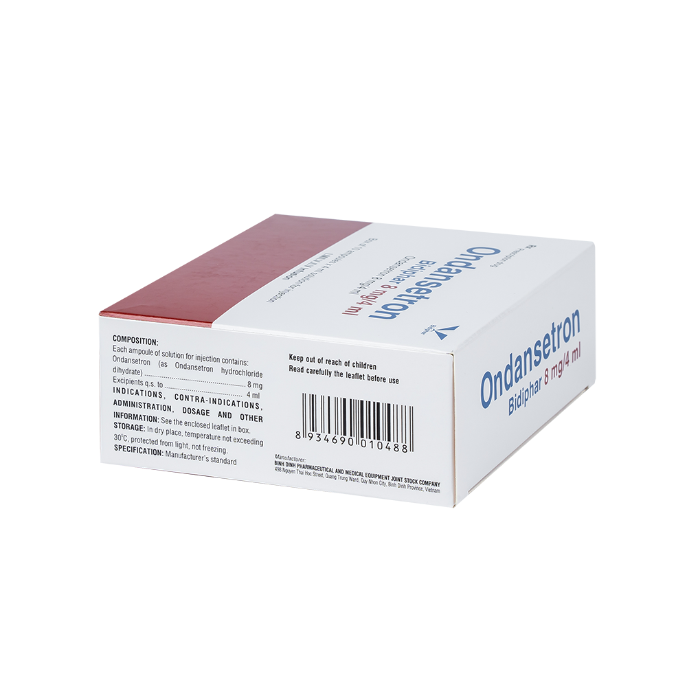 Ondansetron Bidiphar 8mg/4ml H/10