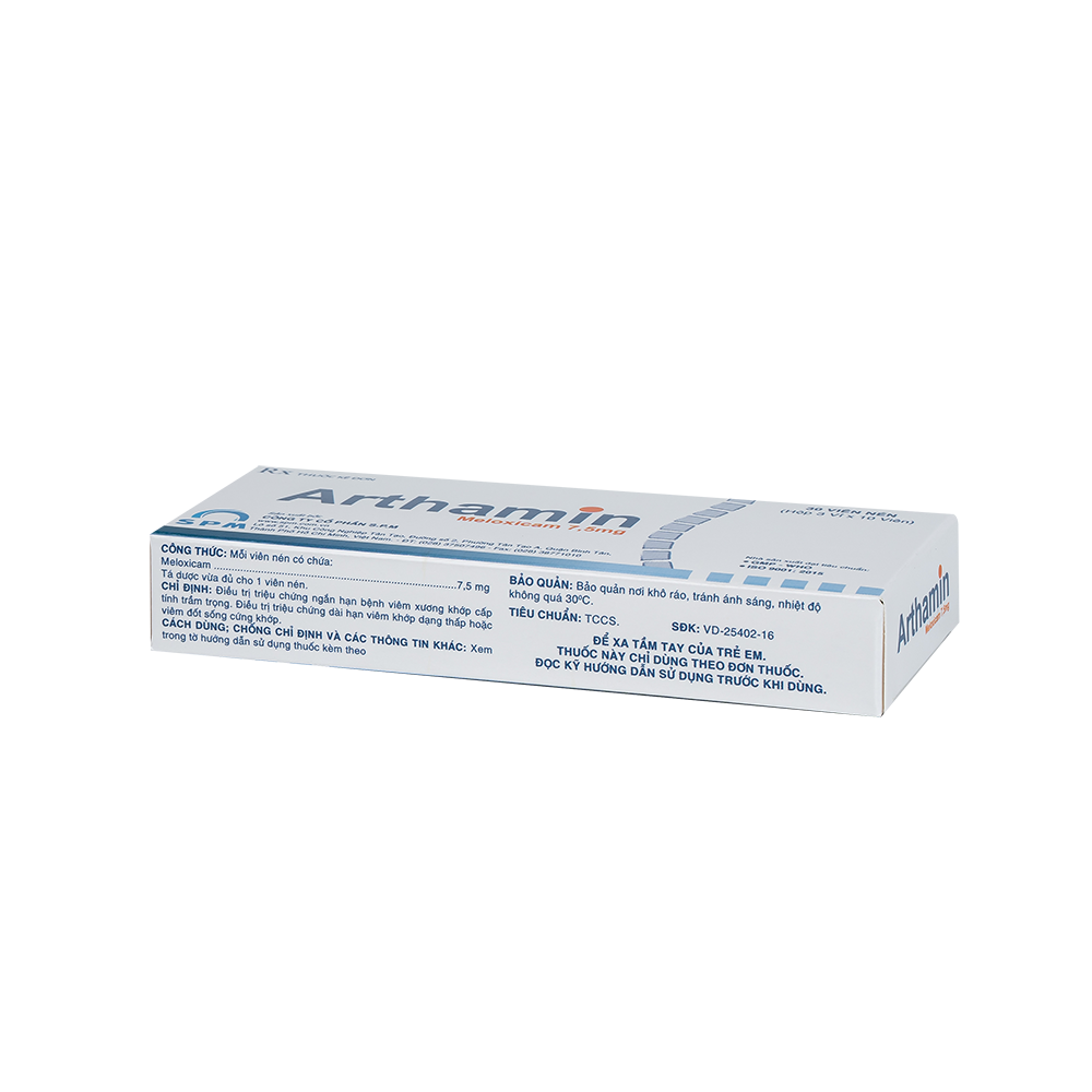 Arthamin Hộp 3 vỉ x 10 viên SPM