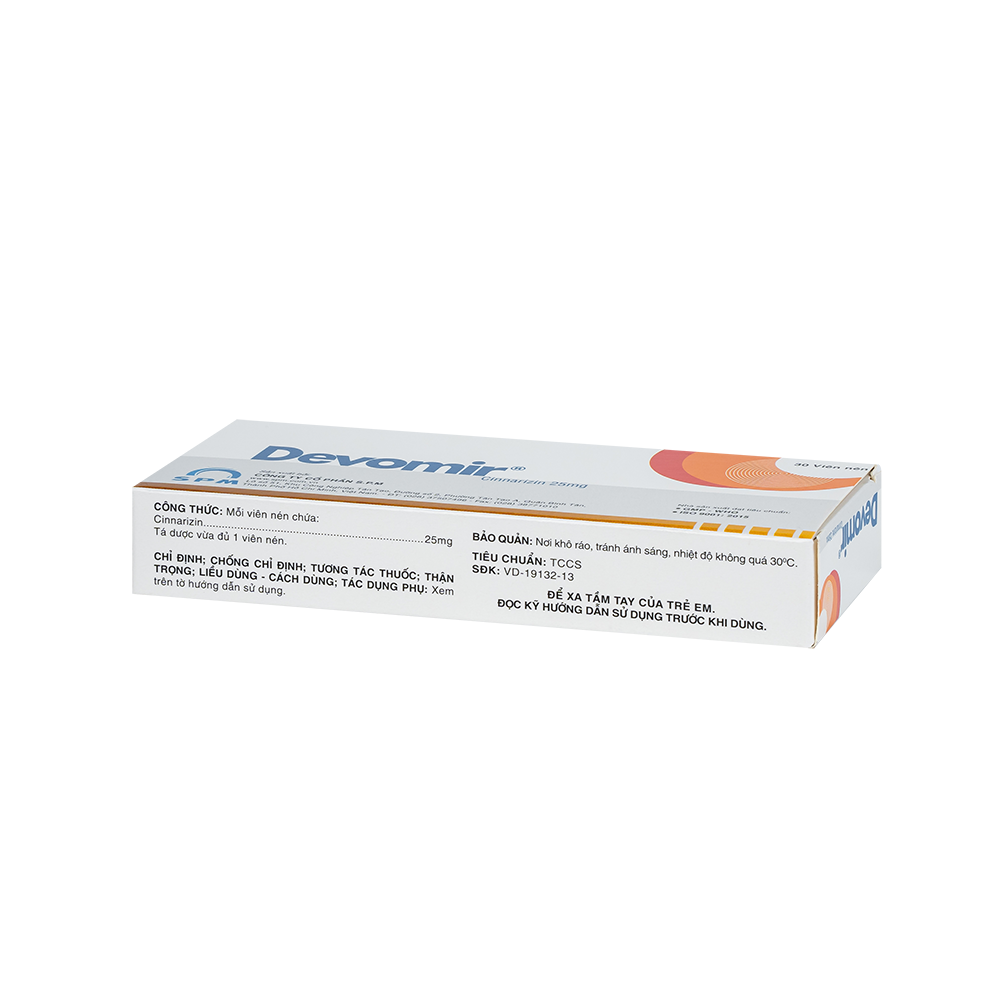 Devomir Hộp 3 vỉ x 10 viên SPM