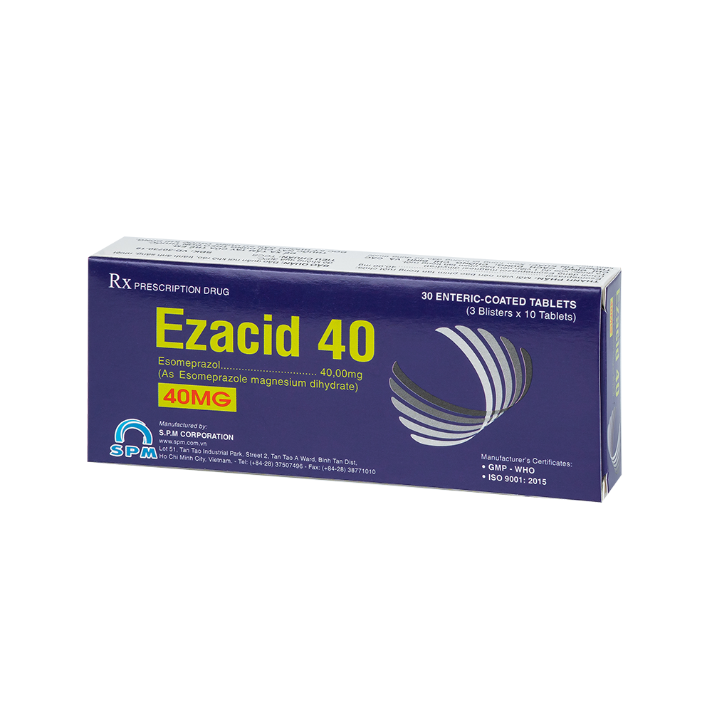 EZACID 40 Hộp 3 vỉ x 10 viên SPM
