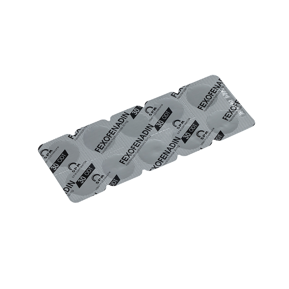 Fexofenadin 30 ODT Hộp 3 vỉ x 10 viên SPM