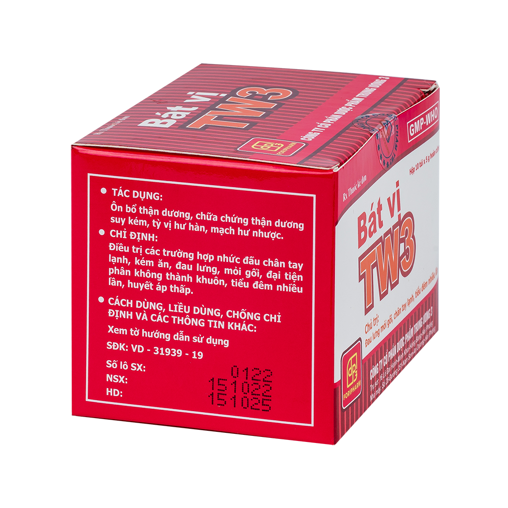 Bát vị Hộp 10 túi x 5g TW3