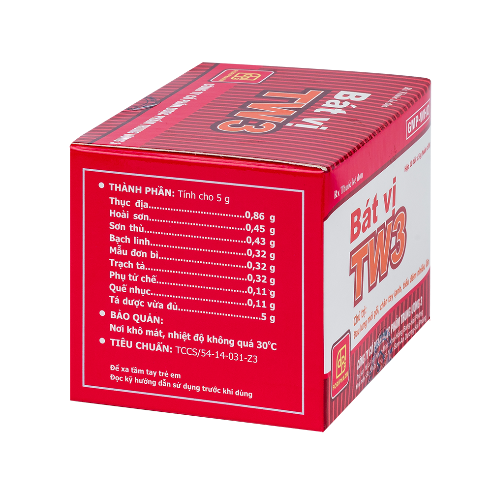 Bát vị Hộp 10 túi x 5g TW3