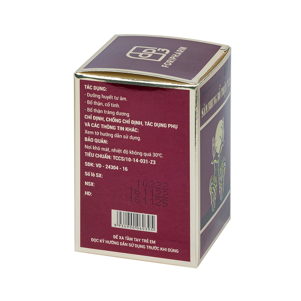 Sâm Nhung Bổ Thận Hộp 1 chai 30 viên TW3