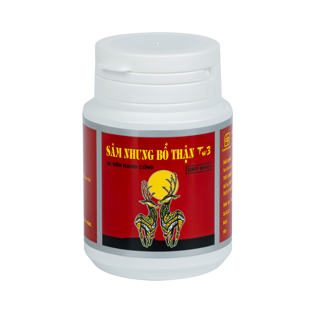 Sâm Nhung Bổ Thận Hộp 1 chai 30 viên TW3