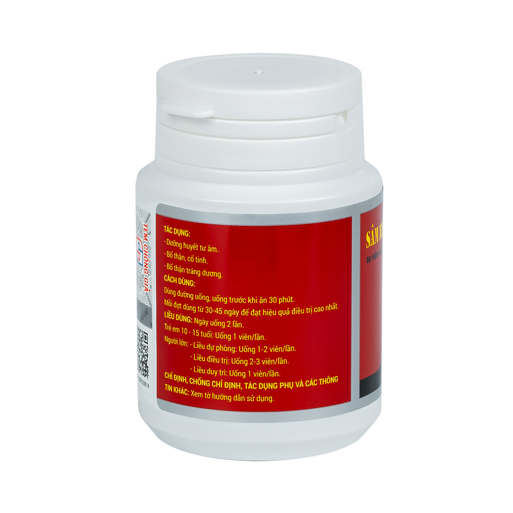 Sâm Nhung Bổ Thận Hộp 1 chai 30 viên TW3