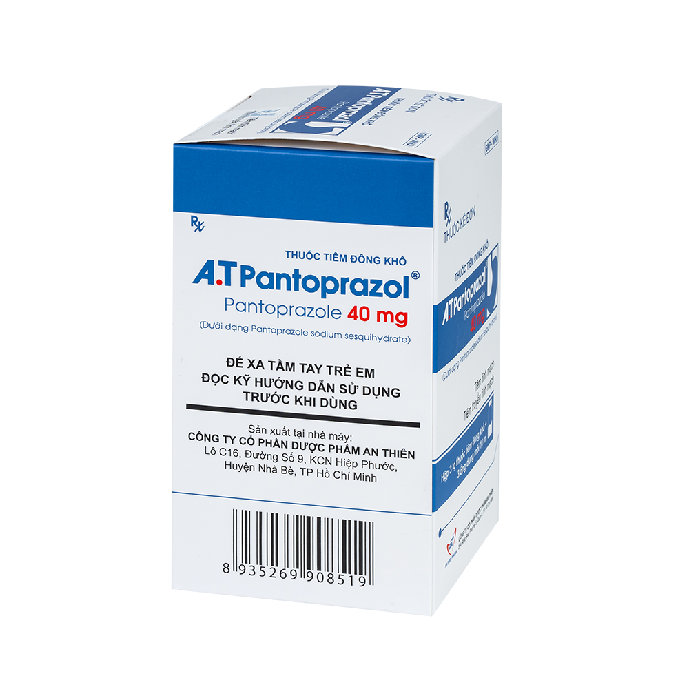 A.T PANTOPRAZOL Hộp 3 lọ + 3 ống dung môi 10 ml An Thiên