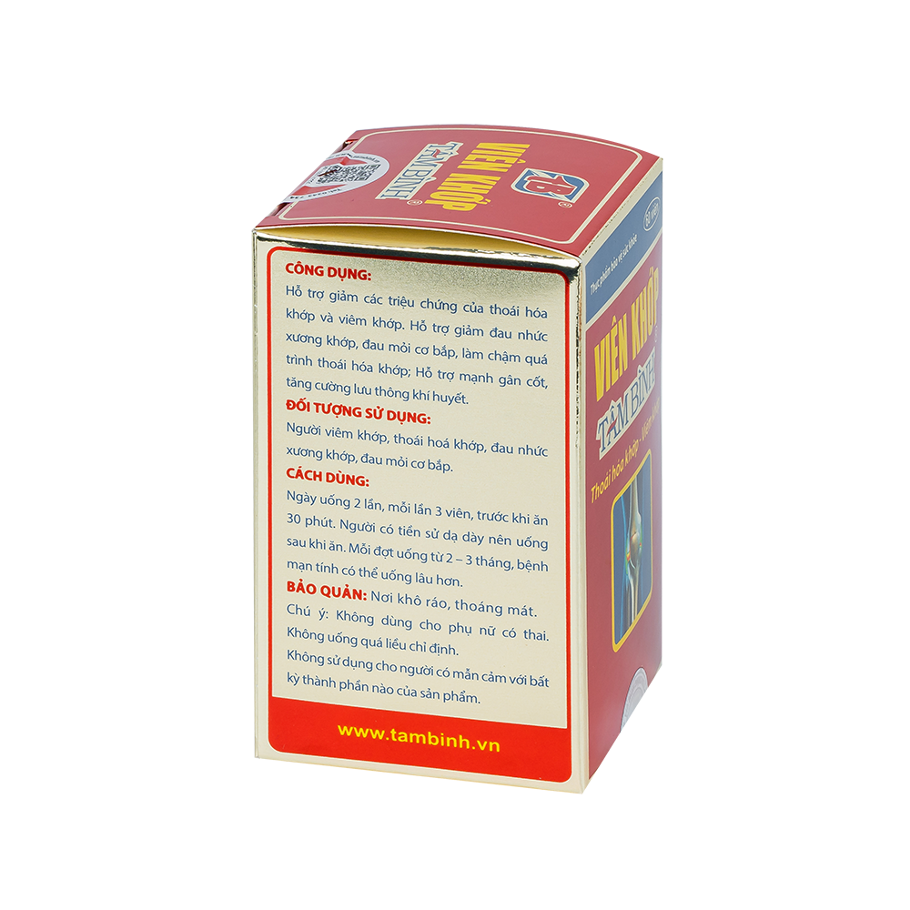 Viên Khớp Hộp 1 lọ x 60 viên Tâm Bình