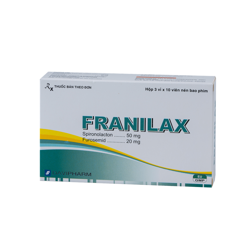 FRANILAX Hộp 30 viên Davipharm