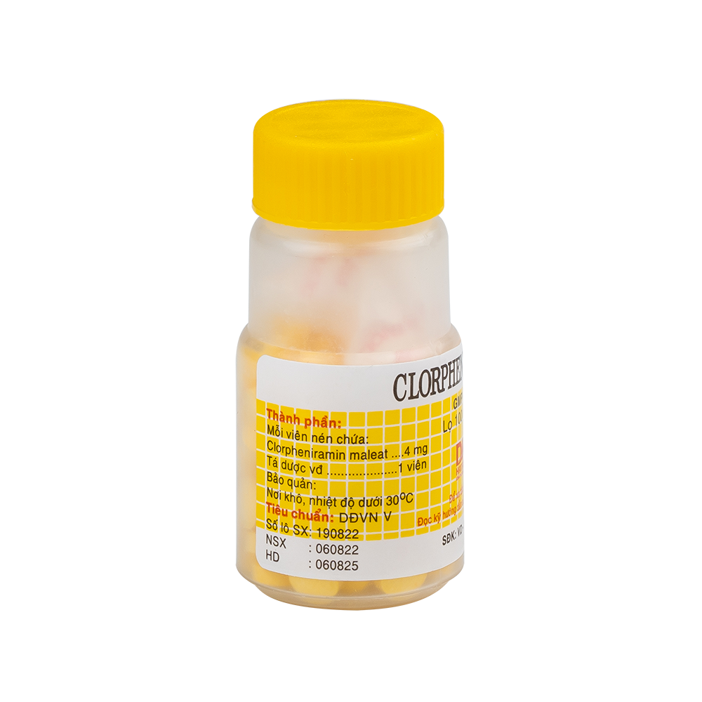 Chlorpheniramin Lọ 100 viên     Hataphar