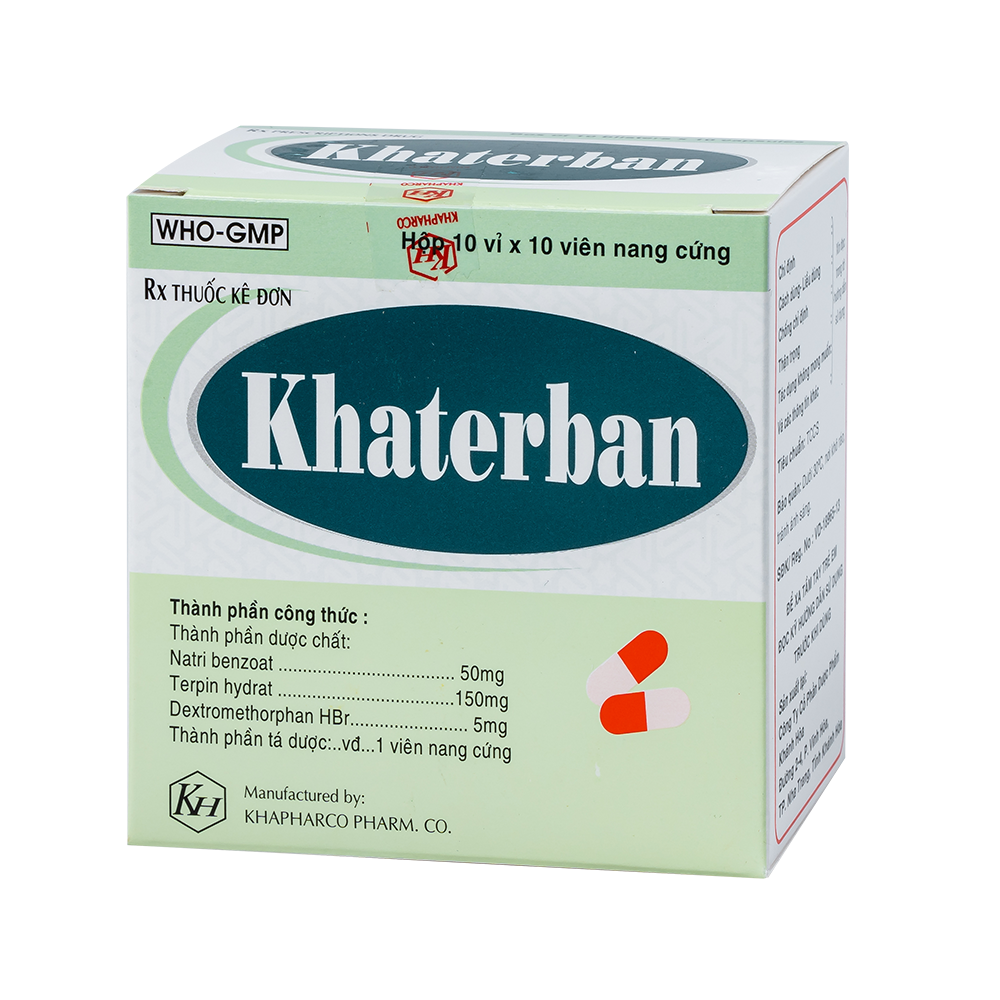 KHATERBAN Cap Hộp 100 viên Khapharco