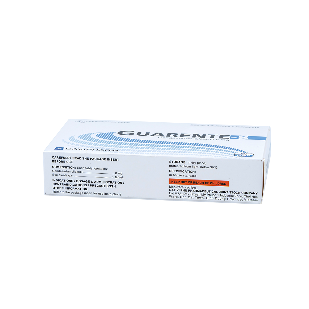 GUARENTE-8 Hộp 30 viên Davipharm