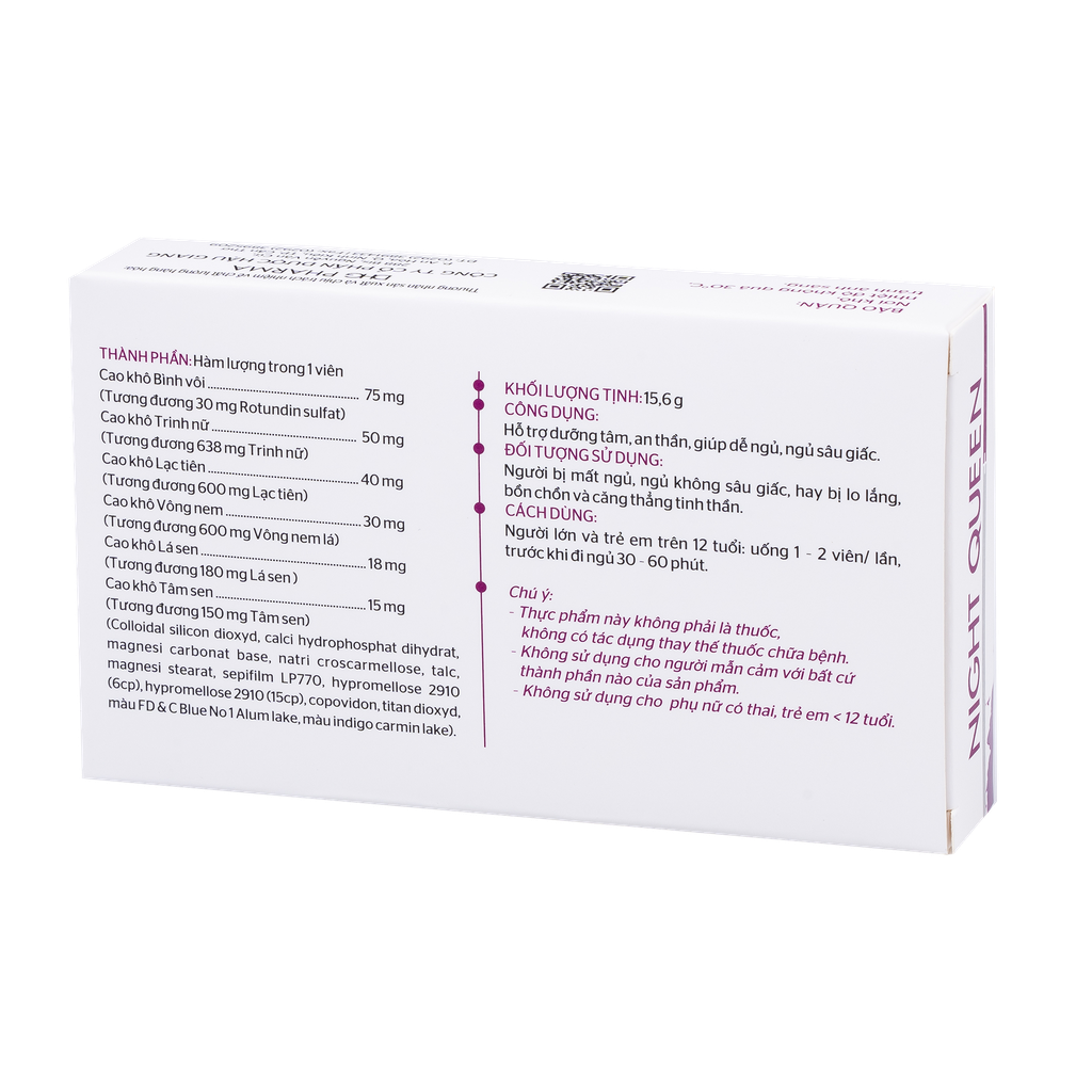 Night Queen Hộp 3 vỉ x 10 viên DHG