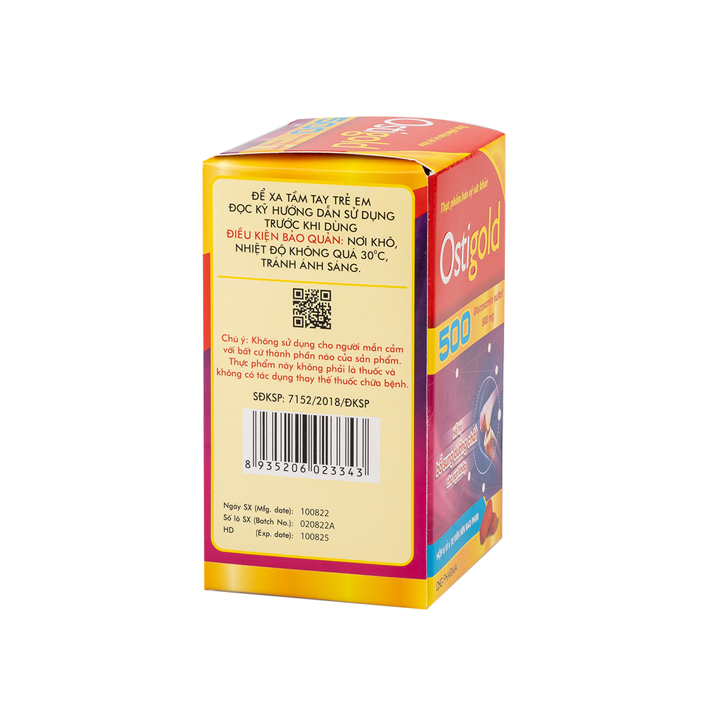 Ostigold 500 Hộp 6 vỉ x 10 viên DHG