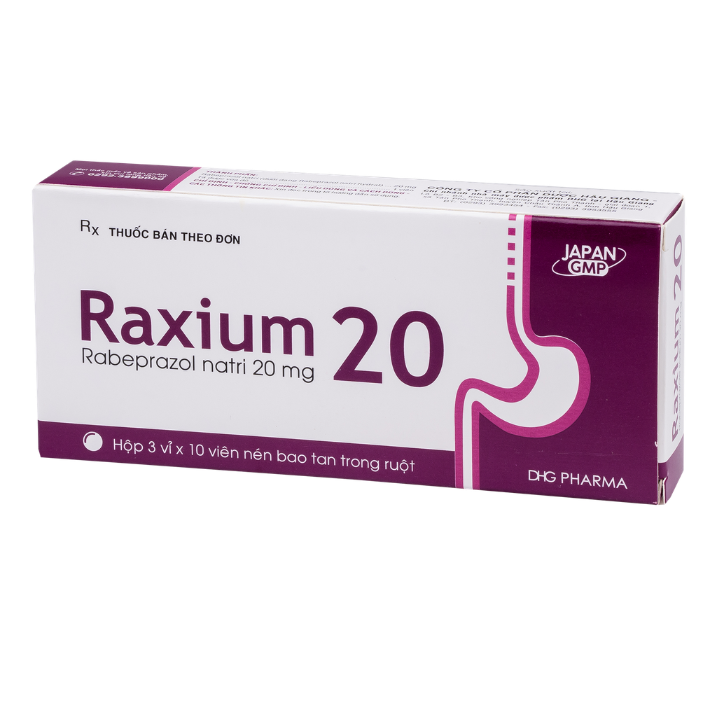 Raxium Hộp 3 vỉ x 10 viên DHG