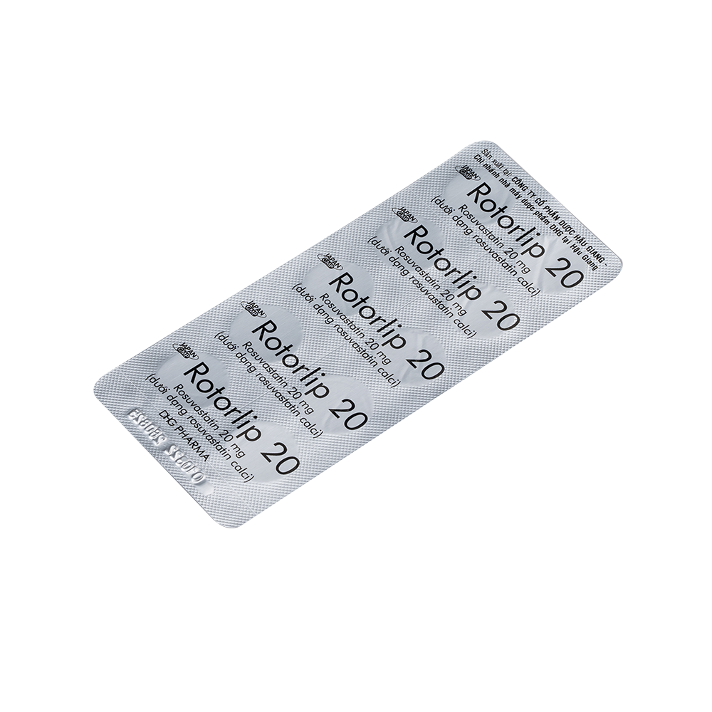 Rotorlip 20 Hộp 3 vỉ x 10 viên DHG