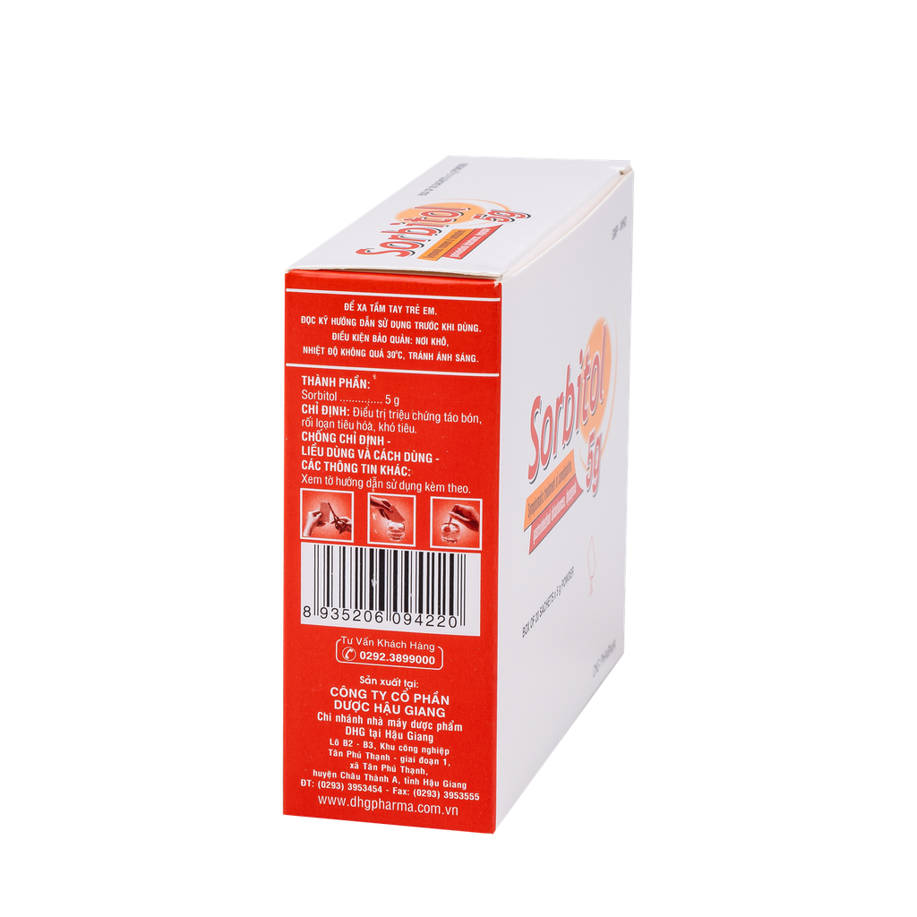 Sorbitol Hộp 20 gói x 5g DHG