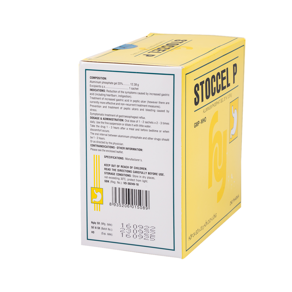 Stoccel P Hộp 24 gói x 20g DHG
