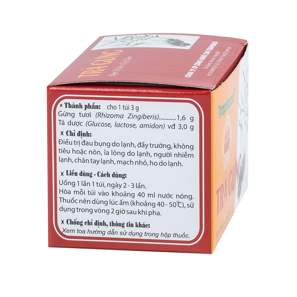Trà cốm gừng 3g