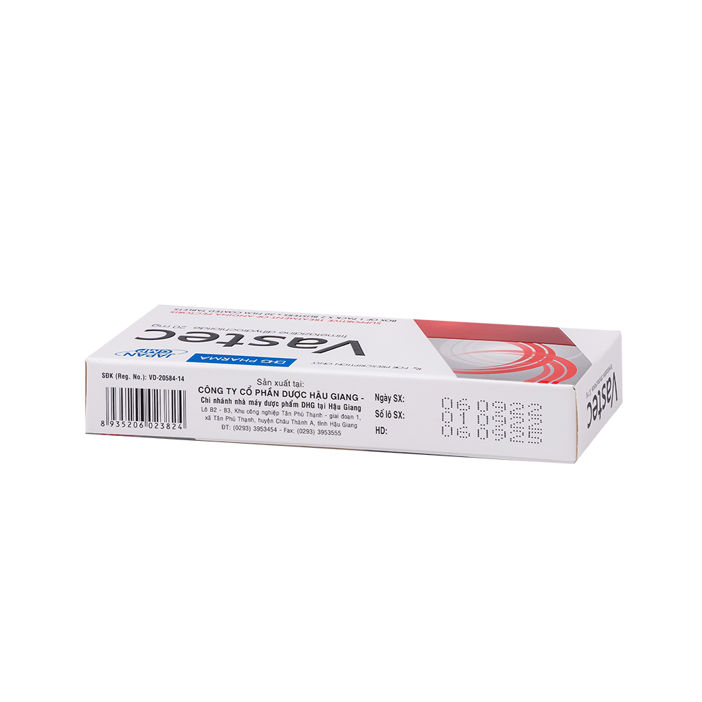 Vastec Hộp 2 Vỉ x 30 Viên DHG