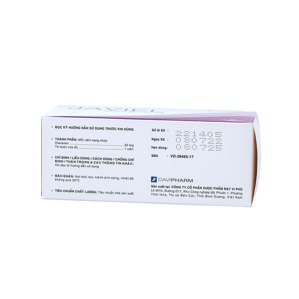 JAVIEL Hộp 60 Viên Davipharm