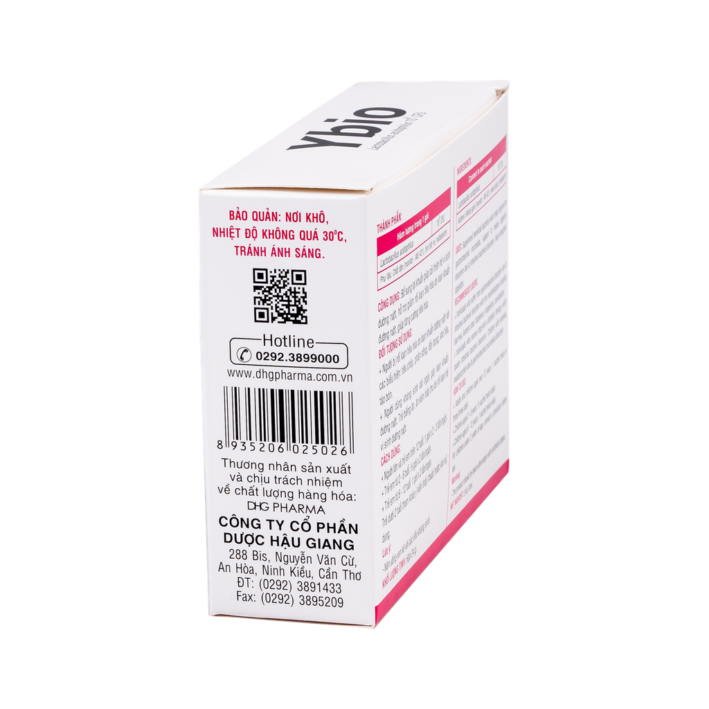 Ybio Hộp 24 gói x 1g DHG