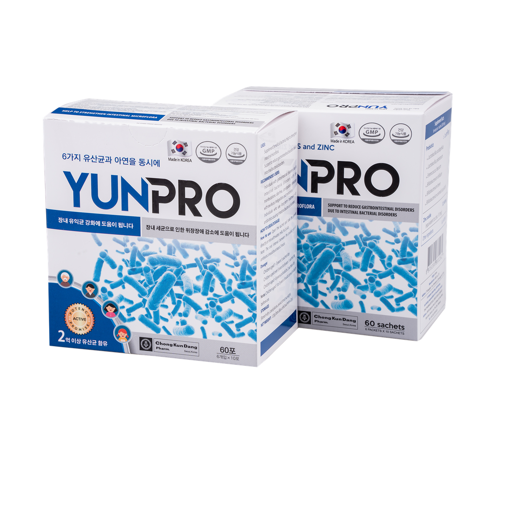 Men vi sinh Yunpro Hộp 60 gói x 2g DHG