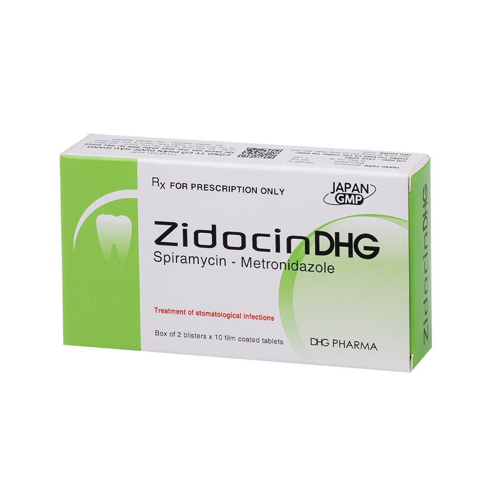 ZidocinDHG Hộp 2 Vỉ x 10 Viên DHG