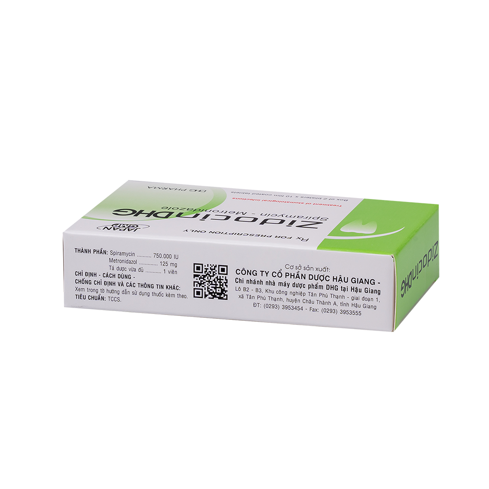 ZidocinDHG Hộp 2 Vỉ x 10 Viên DHG