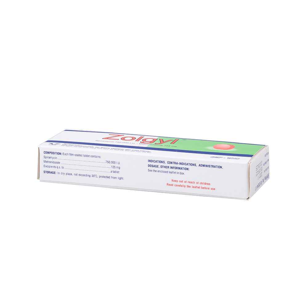 Zolgyl H/20 Hộp 2 Vỉ x 10 Viên Bidiphar