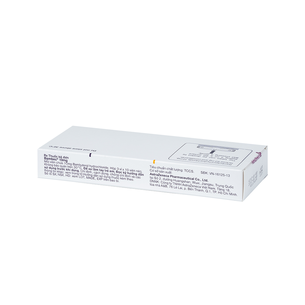 Bambec 10mg Hộp 3 vỉ x 10 viên AstraZeneca