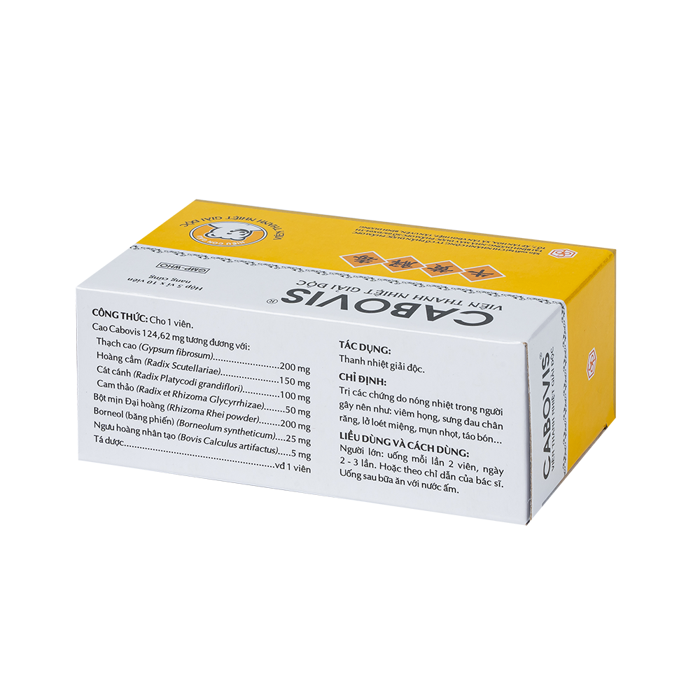 CABOVIS Viên thanh nhiệt giải độc (Hộp 50NC)