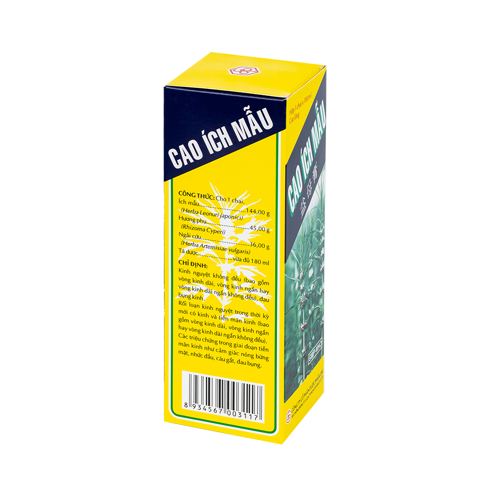 CAO ÍCH MẪU 180ml