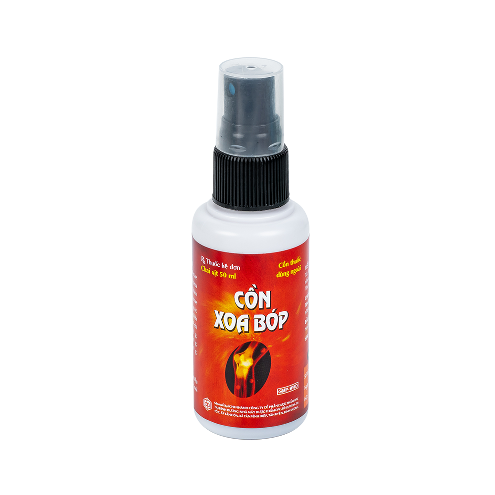 CỒN XOA BÓP (xịt) 50ml