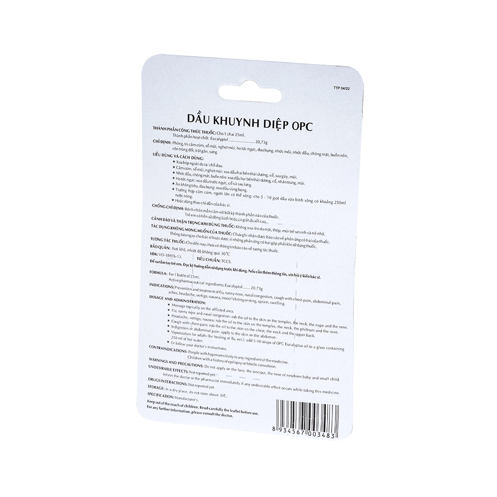 DẦU KHUYNH DIỆP OPC 25ml