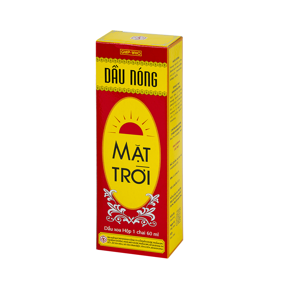DẦU NÓNG MẶT TRỜI 60ml