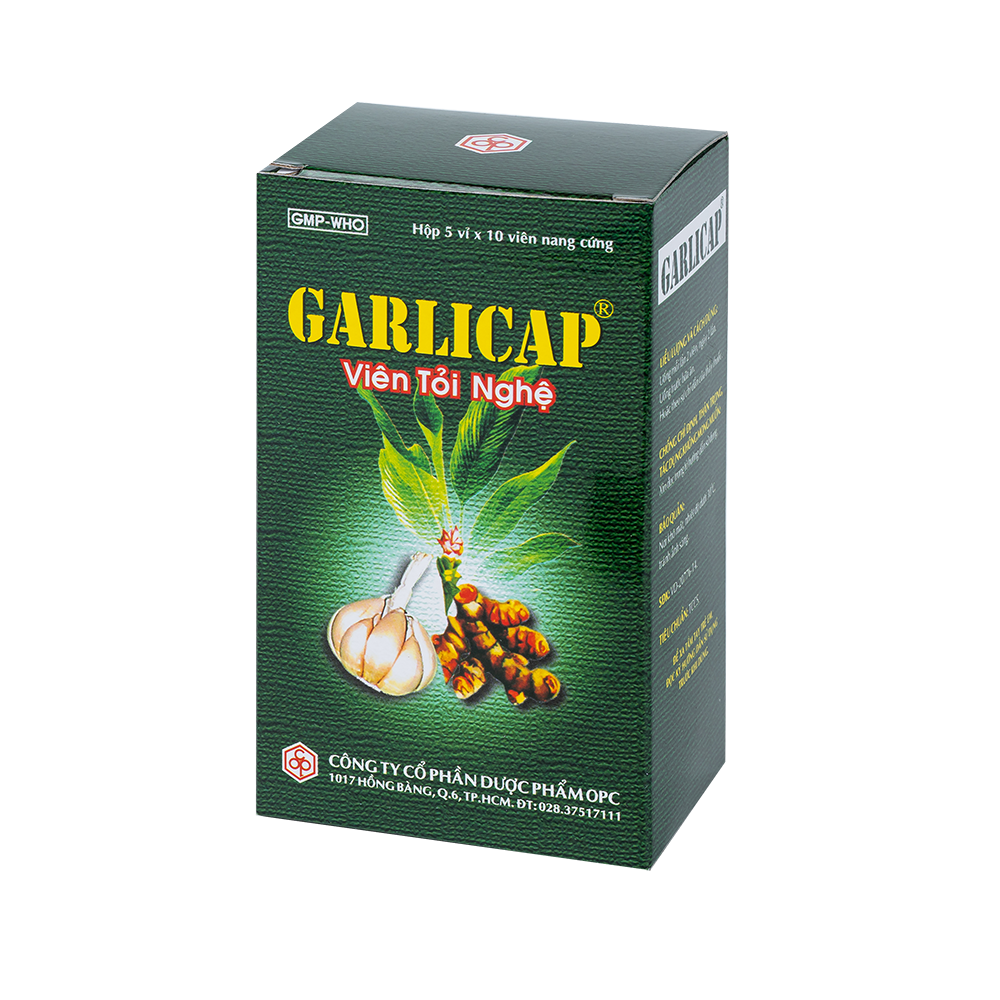 GARLICAP viên tỏi nghệ (Hộp 50NC)