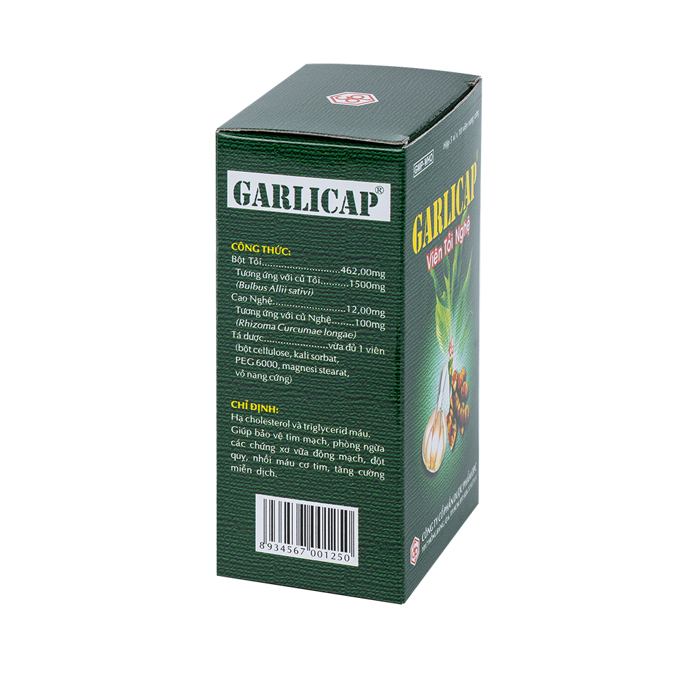 GARLICAP viên tỏi nghệ (Hộp 50NC)