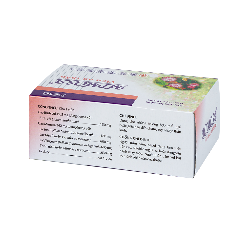 MIMOSA viên an thần (Hộp 50BP)